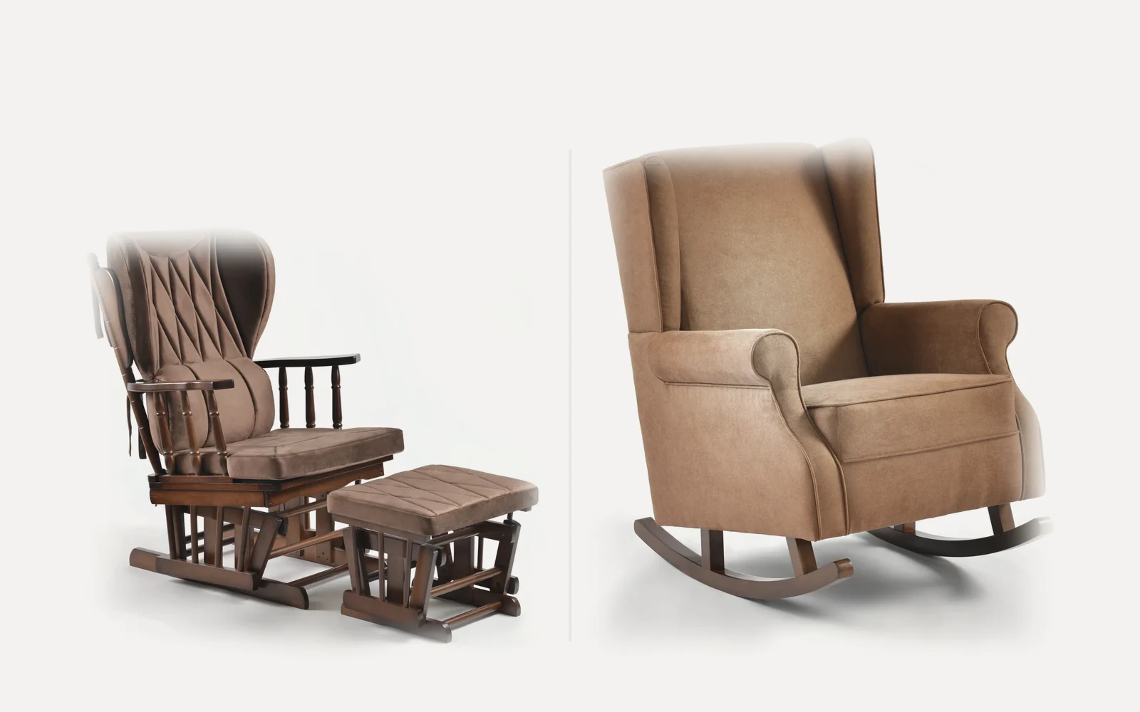 Glider or rocking chair? How the two motions differ
