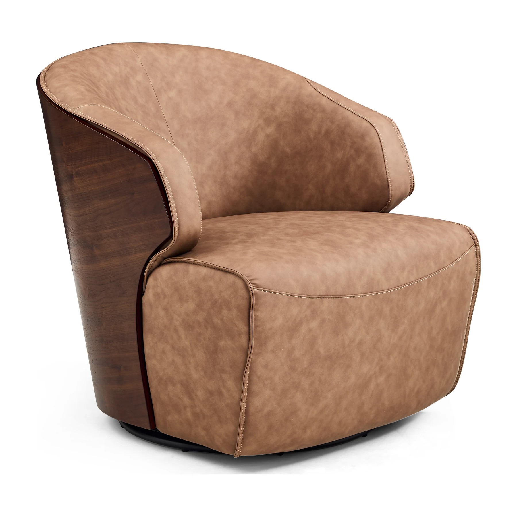 Ciao Swivel Relax Chair — Brown — view 1