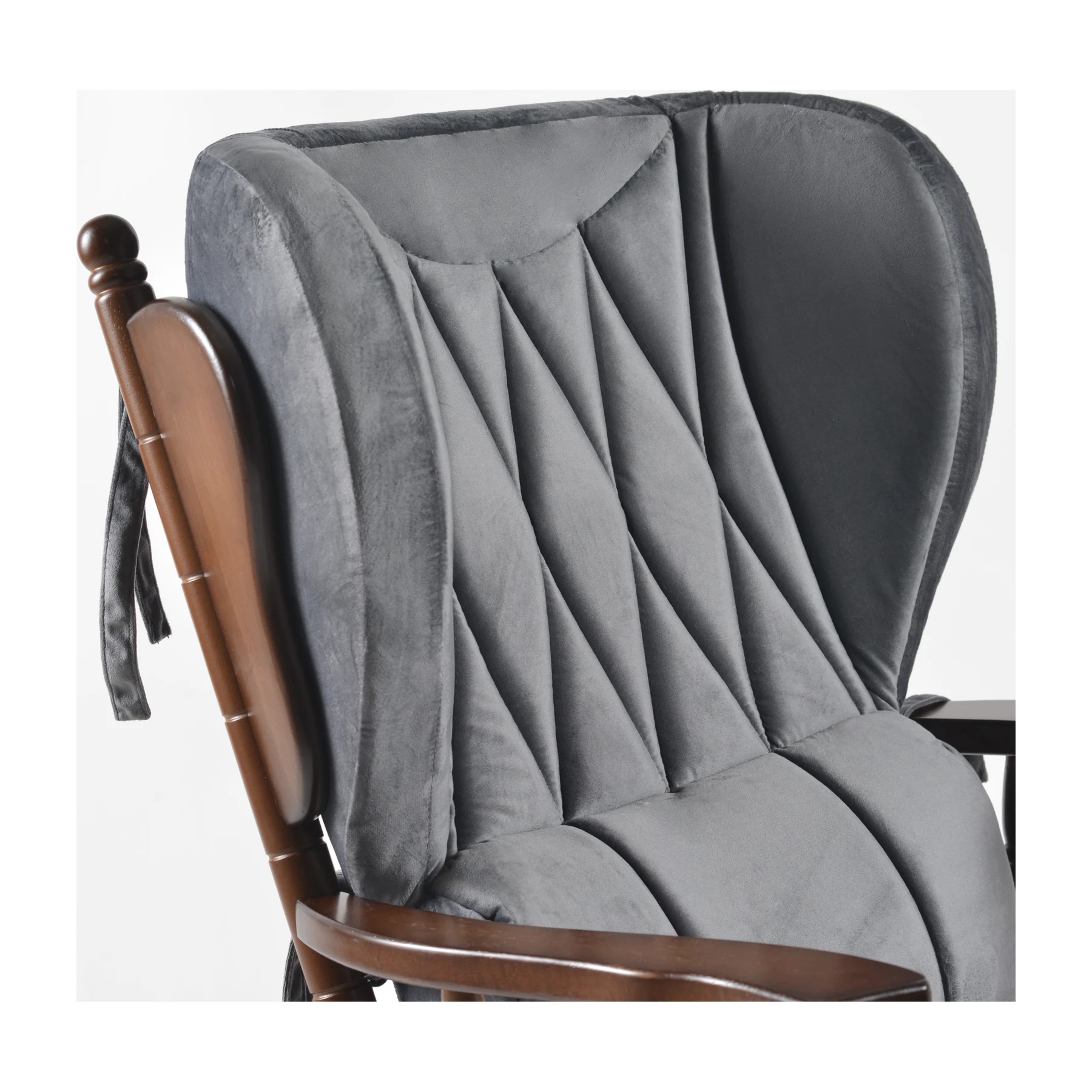 Comfort Deluxe Glider Chair and Ottoman Set — Anthracite — view 2
