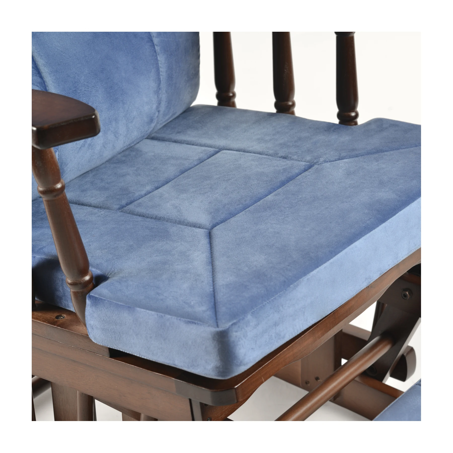 Comfort Deluxe Glider Chair and Ottoman Set — Cloud — view 3