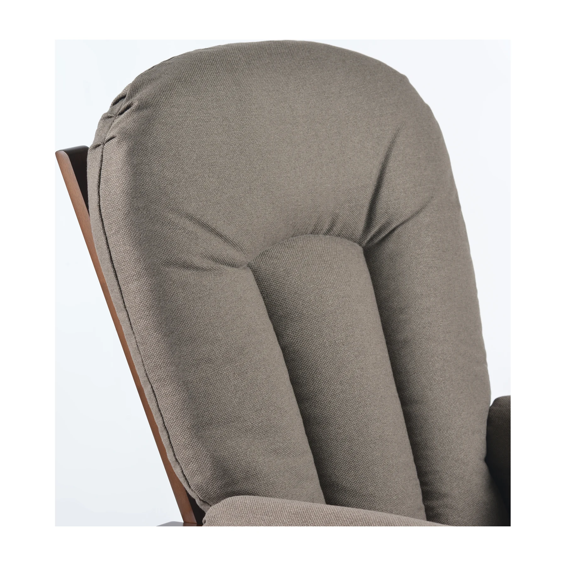 Joli Premium Glider Chair and Ottoman Set — Anthracite / Walnut Base — view 2